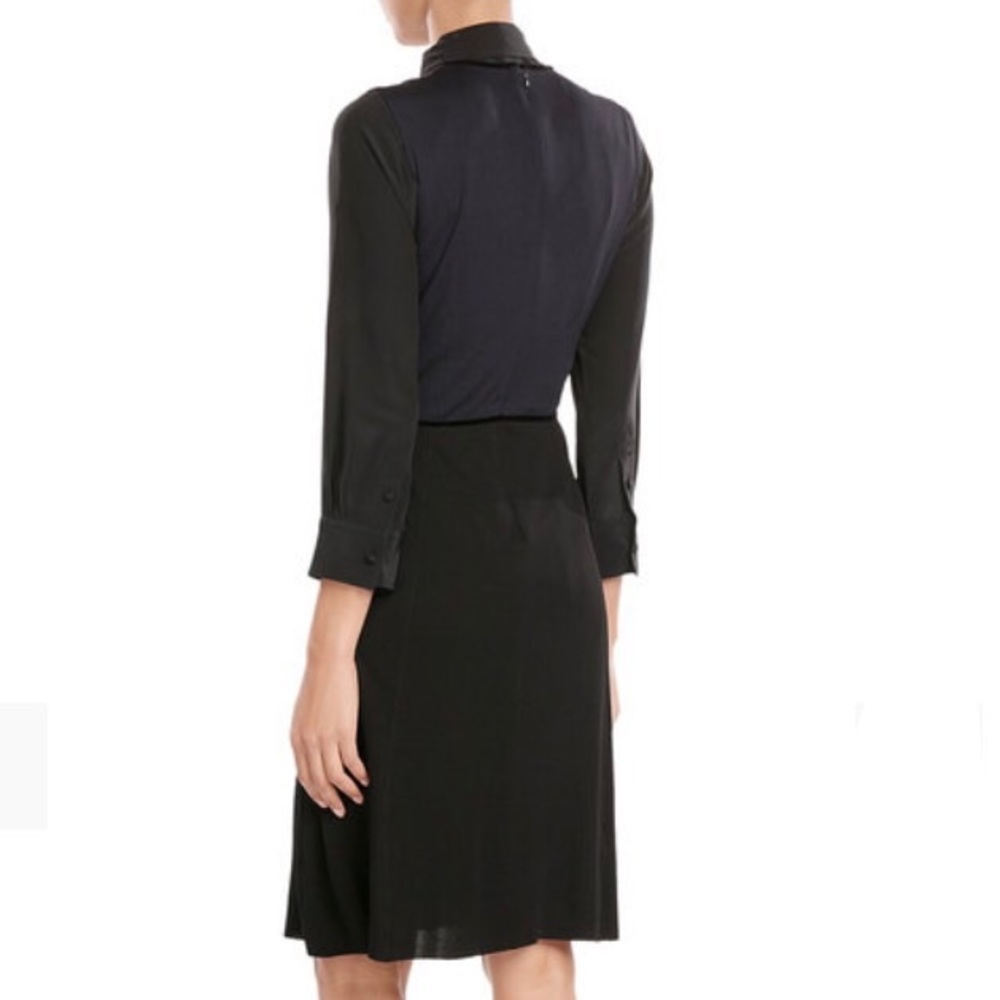 NWT✨Marc Jacobs Dress with Velvet, Sz 8,black/navy - Picture 3 of 7